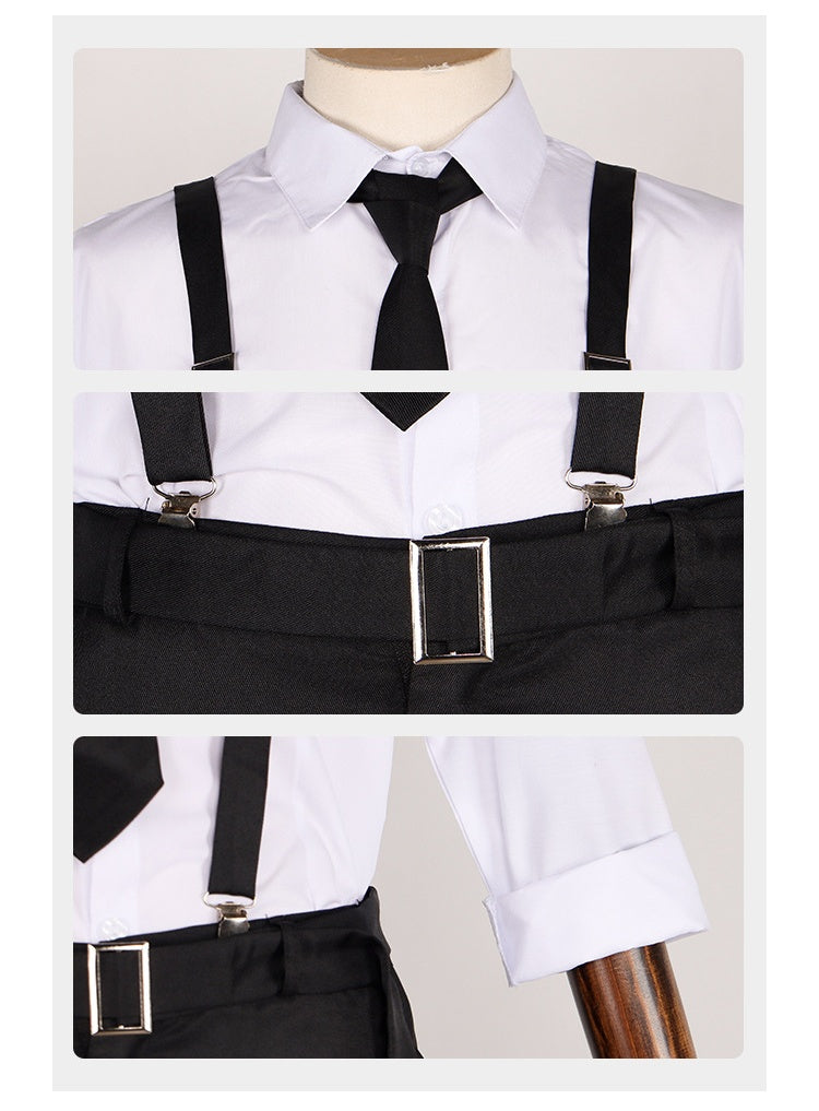 Bungo Stray Dogs Armed Detective Agency Nakajima Atsushi Cosplay Costume for Halloween and Role-Playing - Halloweez