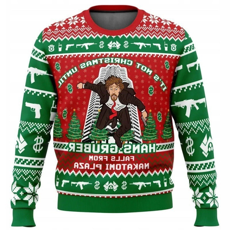 New Demon Slayer 3D Print Casual Loose Fit Christmas Sweatshirt - Halloweez