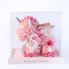 Halloweez Unicorn Gift Box - Exquisite Rose Bouquet for Wedding Anniversary, Engagement & Birthday