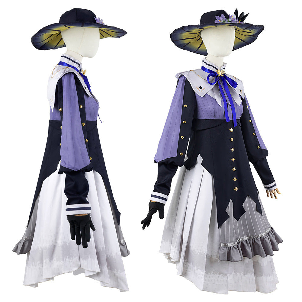 World Project Yoisaki Kanade PJSK Cosplay Costume Women's Dress Anime Irregular Collar - Halloweez