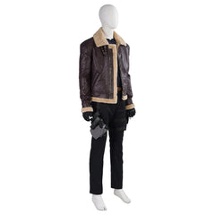 Halloweez Resident Evil 4 Leon Cosplay Costume - Men's Full Set for Halloween & Gaming Parties