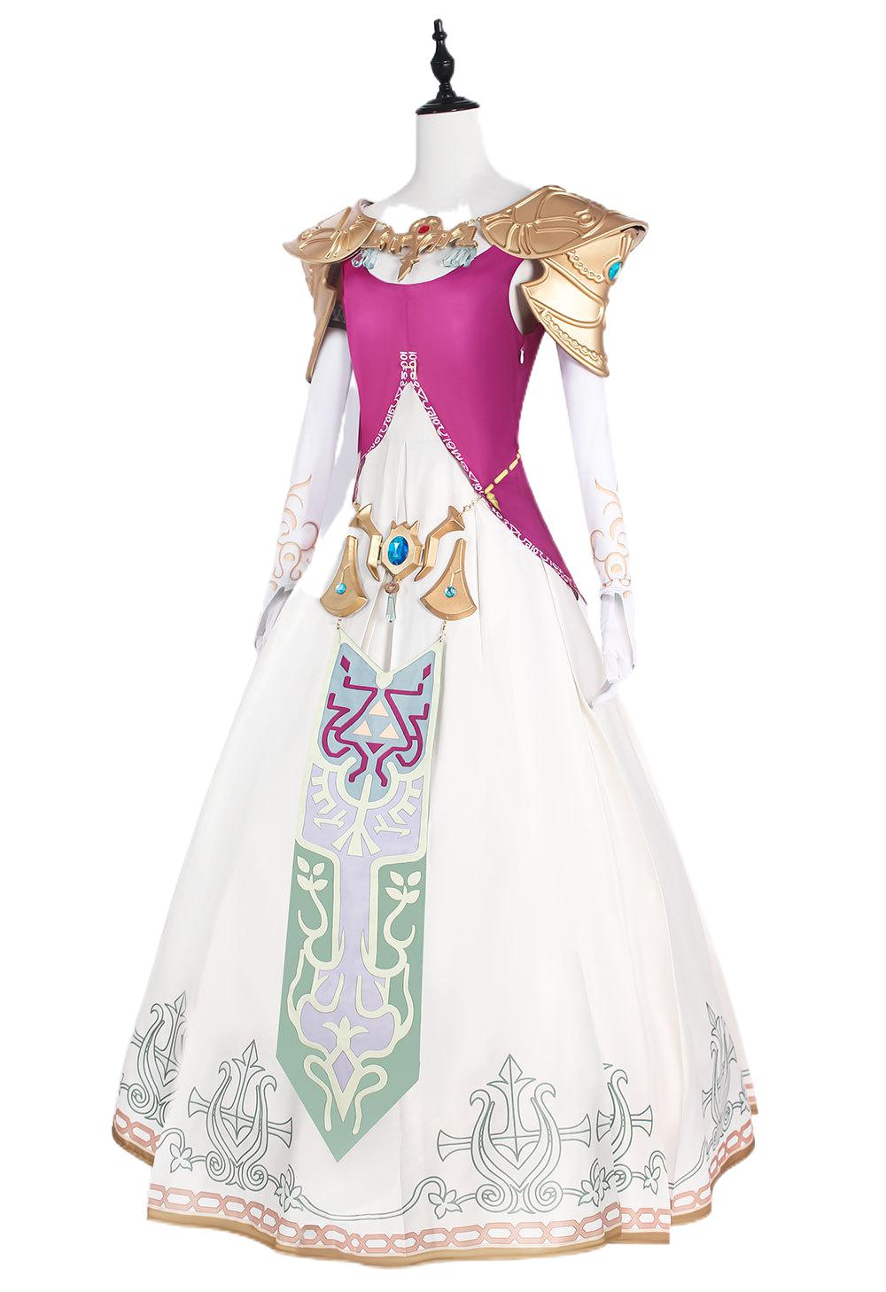 Twilight Princess Zelda Cosplay Costume - The Legend of Zelda: Twilight Princess Game Dress for Halloween - Halloweez