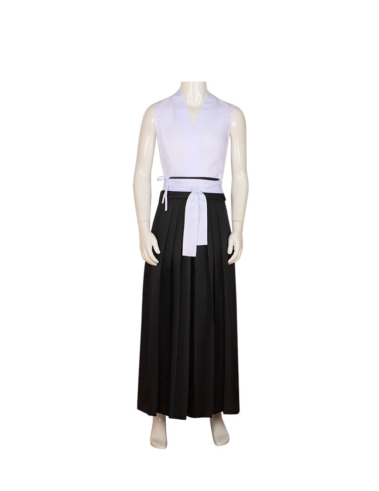 Bleach Ichigo Kurosaki Cosplay Costume - Hollowfication Robe with Cloak - Halloweez