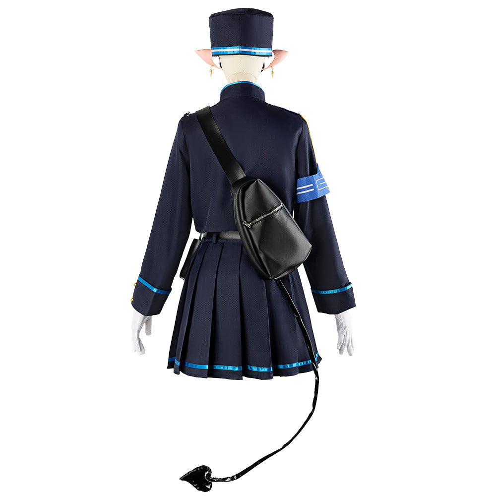 Blue Archive Railway Twins Light Anime Cosplay Court Pleated Skirt Women's Suit - Halloweez