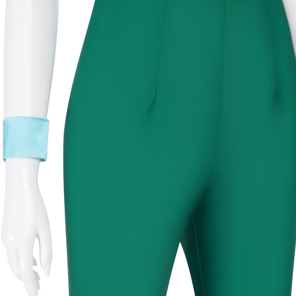 JOJO's Bizarre Adventure Stone Ocean Cosplay Costume Green Jumpsuit Set for Halloween Stage Performance Anime Cosplay Outfit - Halloweez
