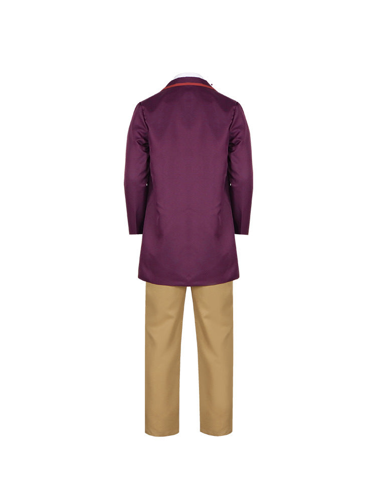 Charlie and the Chocolate Factory Willy Wonka Cosplay Costume for Movie and Stage Performance