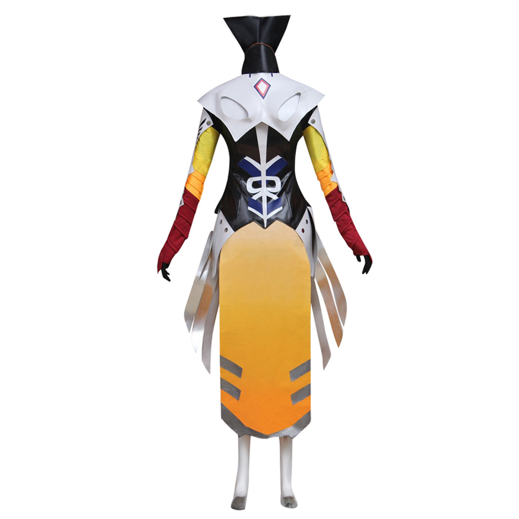 Halloweez Game Mercy Cosplay Outfit – Stylish Jumpsuit for Enthusiasts and Cosplay Gatherings