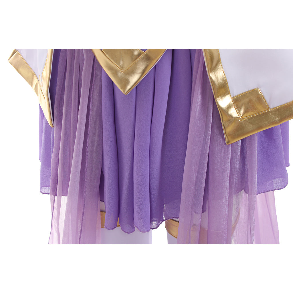 Disfraz de Janna Star Guardian para Halloween | Vestido elegante de uniforme de combate para mujer | Cosplay del juego LOL