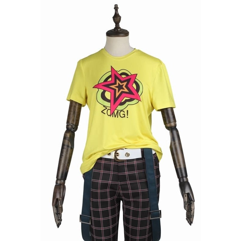 Halloweez Ryuji Sakamoto Persona 5 Cosplay Costume School Uniform with Wig for Festive Celebrations