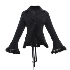 Halloweez Victorian Renaissance Retro Coat for Ladies - Lace Jacket with Steampunk Style