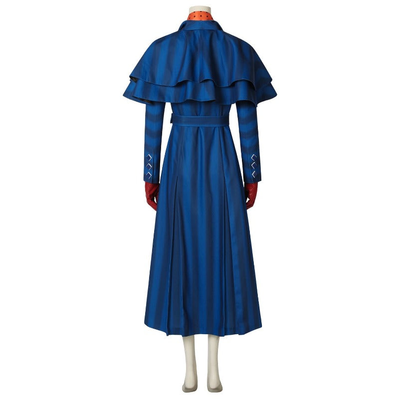 Halloweez Mary Poppins Returns Navy Blue Cosplay Costume for Adults