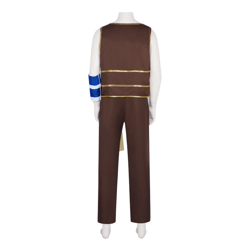 Real Version One Piece Cosplay Costume Sniper Usopp Outfit Anime Role Play Set - Halloweez