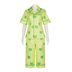 Misaka Mikoto Gekota Pajama Set - Summer Breathable Cosplay Costume - Halloweez