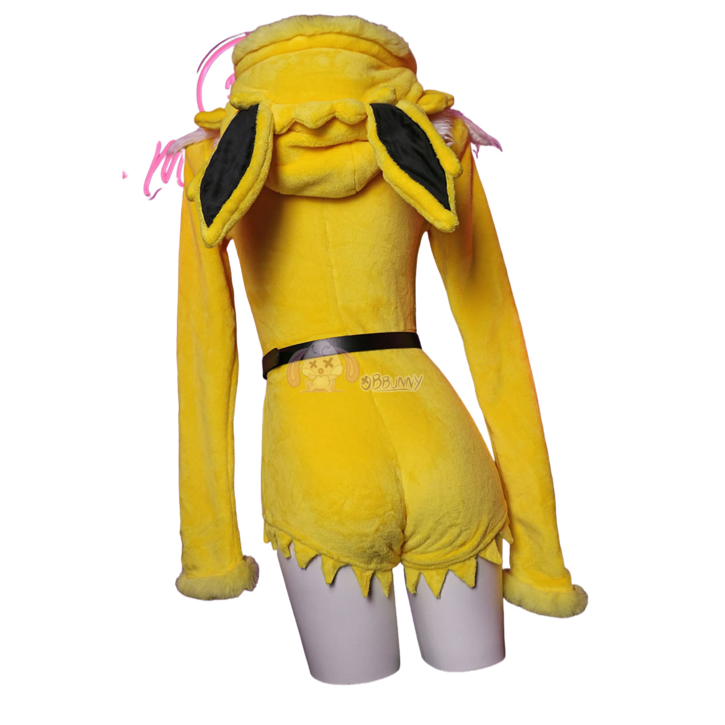 Official Pokemon Yellow Jolteon Plush Animal Cosplay Costume Hooded Pajamas - Halloweez