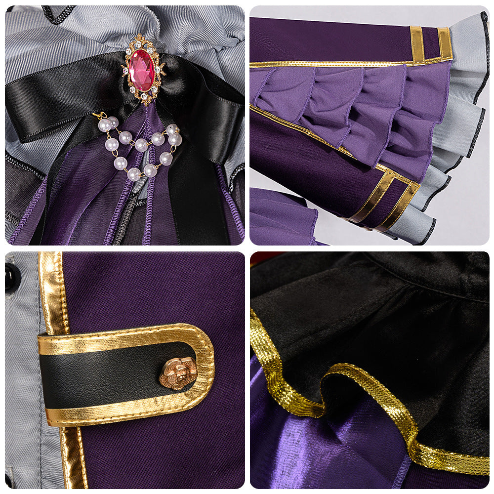 Bangdream Utagawa Ako Cosplay Costume Anime Game Dress Set for Women - Halloweez