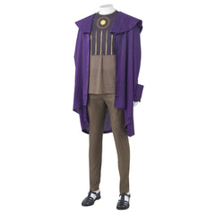 Halloweez Loki Cosplay Costume with Majestic Purple Cloak for Halloween