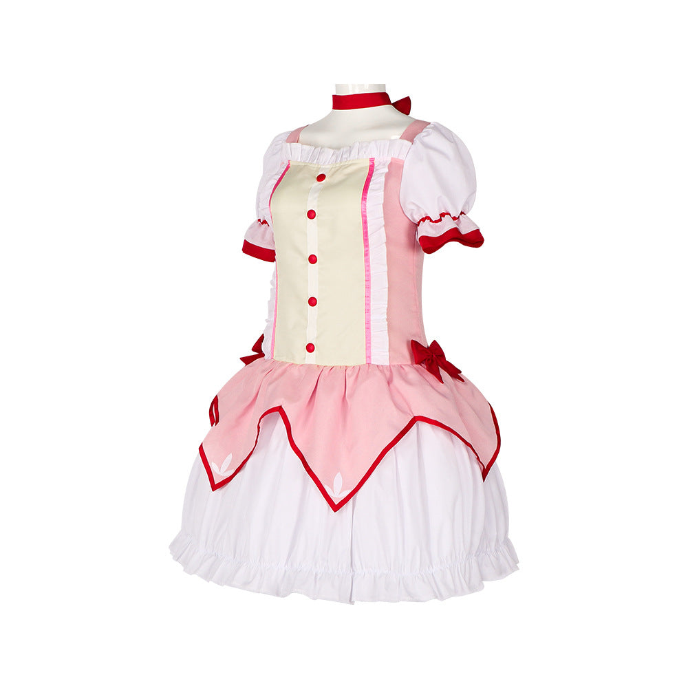 Magical Girl Madoka Cosplay Costume - Madoka Kaname & Homura Akemi Lolita Battle Dress for Halloween & Stage
