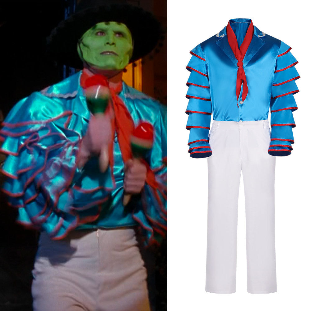 The Mask Cosplay Costume Stanley Stage Performance Halloween Outfit
