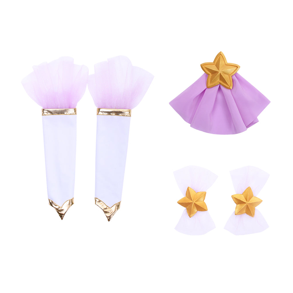 Disfraz de Janna Star Guardian para Halloween | Vestido elegante de uniforme de combate para mujer | Cosplay del juego LOL