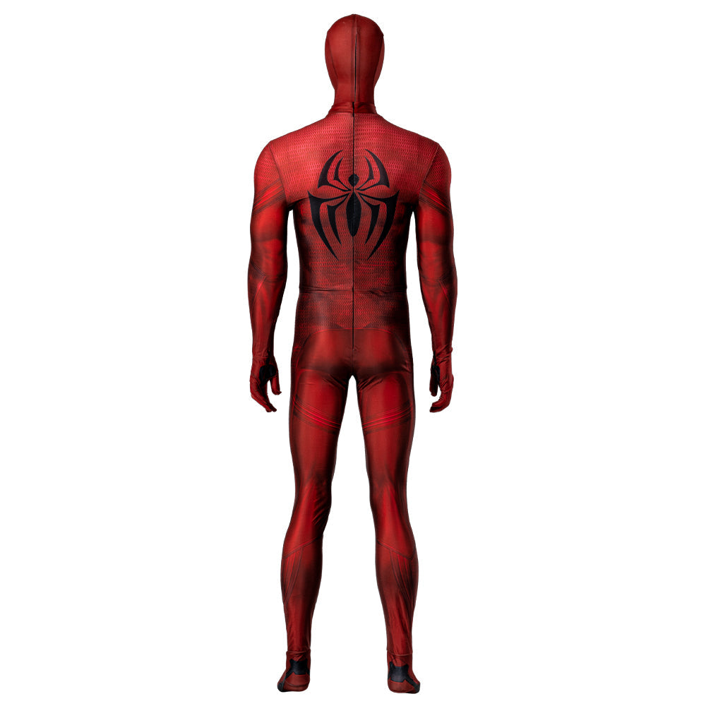 Halloweez Scarlet Spider Cosplay Costume - Authentic Spider-Man: Across the Spider-Verse Outfit