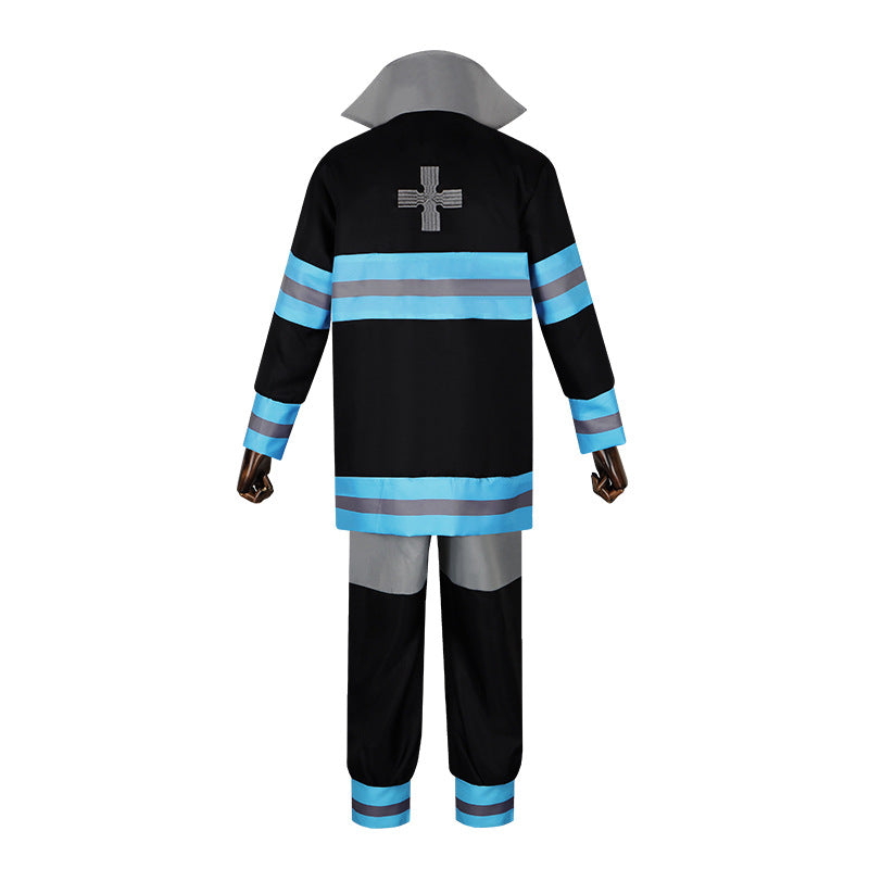 Fire Force Cosplay Firefighter Suit Male Version 8th Company Shinra Kusakabe Anime Costume