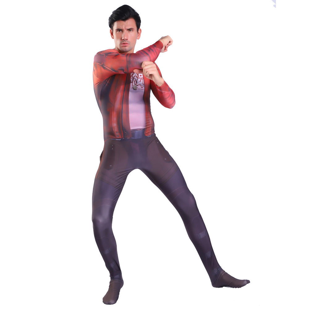 Star-Lord Guardians of the Galaxy Cosplay Costume 3D Print Adult Kids Movie Outfit - Halloweez
