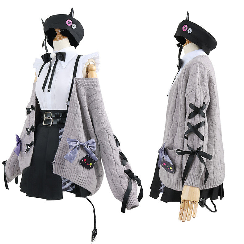 VTuber Tokoyami Towa Cosplay Costume Set - Anime VTuber Outfit for Fans - Halloweez