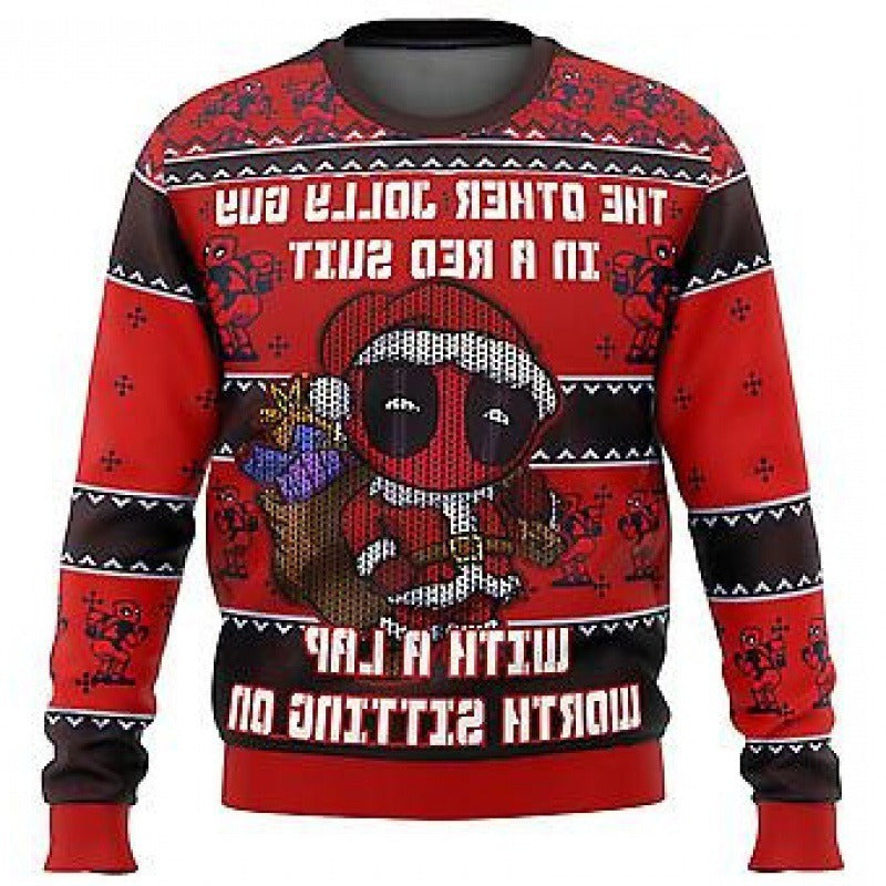 Demon Slayer 3D Print Casual Loose Fit Christmas Sweatshirt - Halloweez