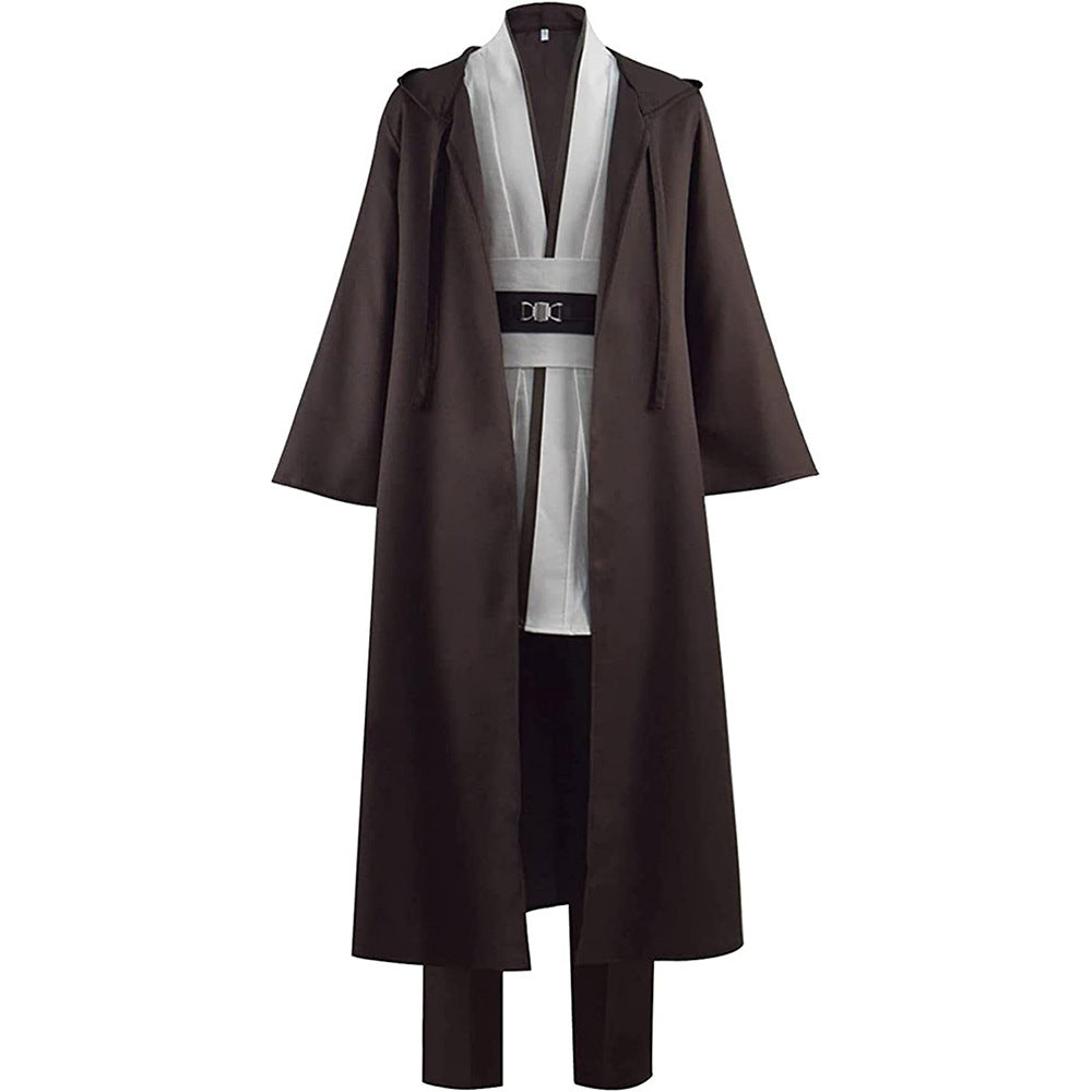 Obi-Wan Kenobi Cosplay Costume Star Wars Halloween Jedi Role Play Outfit - Halloweez