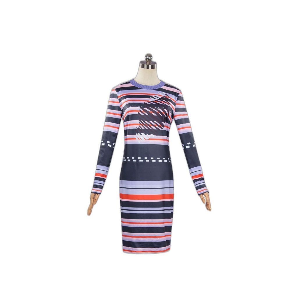 Beetlejuice Cosplay Costume Michael Keaton Black and White Stripe Halloween Outfit - Halloweez