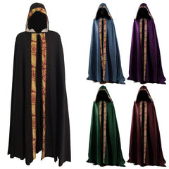 Medieval Church Clergy Loose Cloak Cape Gold Trim 5 Colors Long Cloak Ready Stock - Halloweez