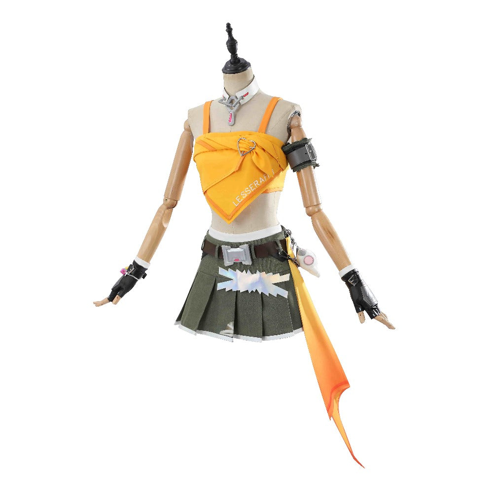 Overwatch Mercy Cosplay Costume - Lesserafim Collaboration Angel Set for Girl Group Fans - Halloweez