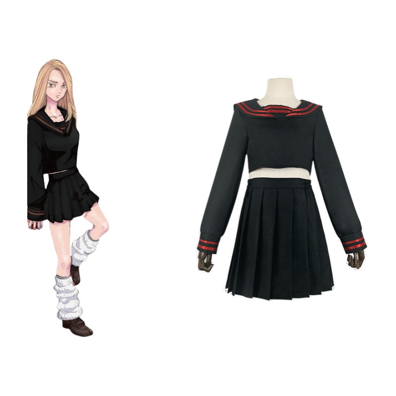 Tokyo Revengers Hina Tachibana Girl Uniform Cosplay Costume for Anime Performance Halloween - Halloweez