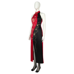 Stunning Ada Wong Cheongsam Cosplay Costume from Resident Evil 4 Remake by Halloweez