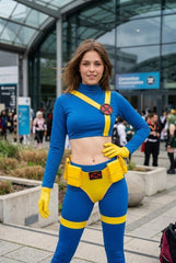 1997 X-Men Cyclops Full Bodysuit, Marvel Superhero Cosplay Costume, Scott Summers Performance Jumpsuit for Halloween Party - Halloweez