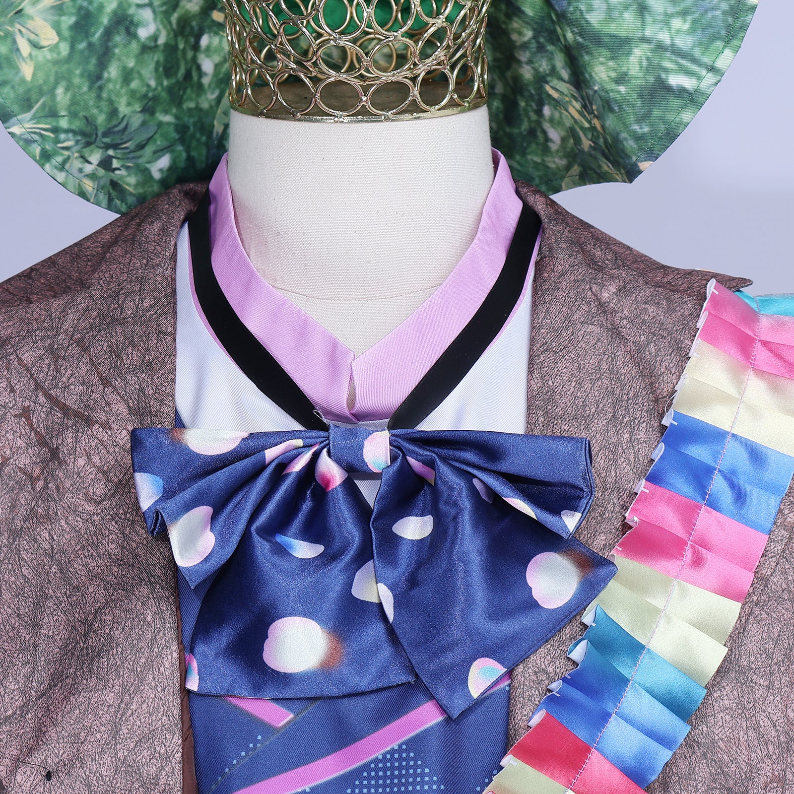Mad Hatter Cosplay Costume Alice in Wonderland Movie Role Play Outfit - Halloweez