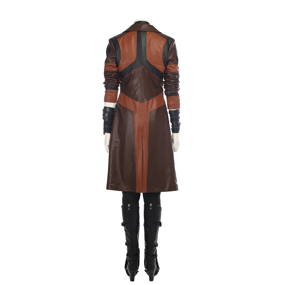 Gamora Cosplay Full Set Outfit, Marvel Guardians of the Galaxy Vol.2 Same Style Coat, Women Movie Cosplay Costume for Halloween Party - Halloweez