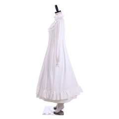 Elegant Halloweez White Ball Gown - Vintage Victorian & Medieval Baroque Inspired