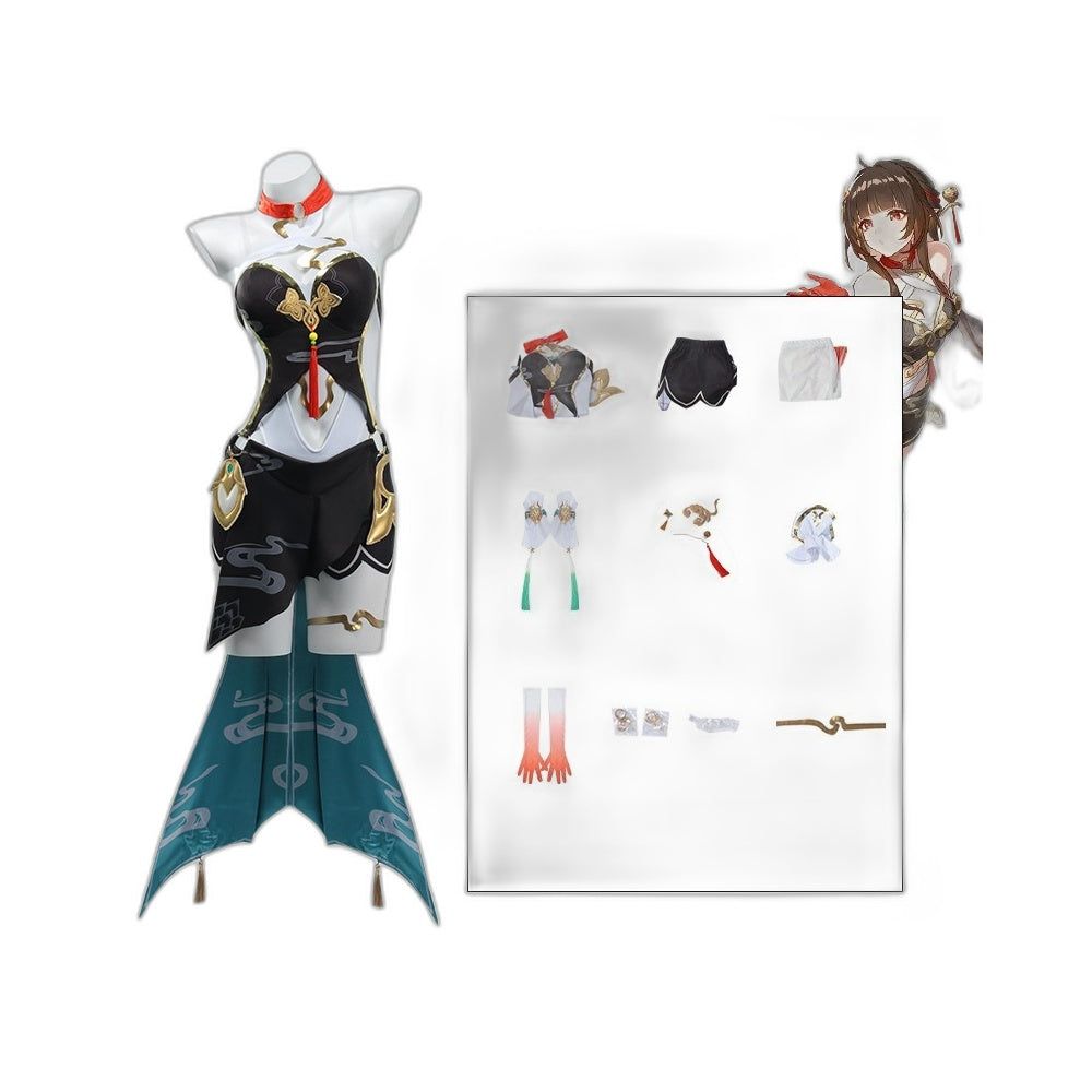 Honkai Star Rail Ling Sha Cosplay Costume Full Set Female Anime Game Outfit - Halloweez