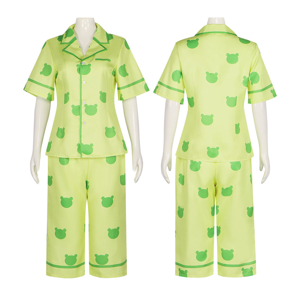 Misaka Mikoto Gekota Pajama Set - Summer Breathable Cosplay Costume - Halloweez