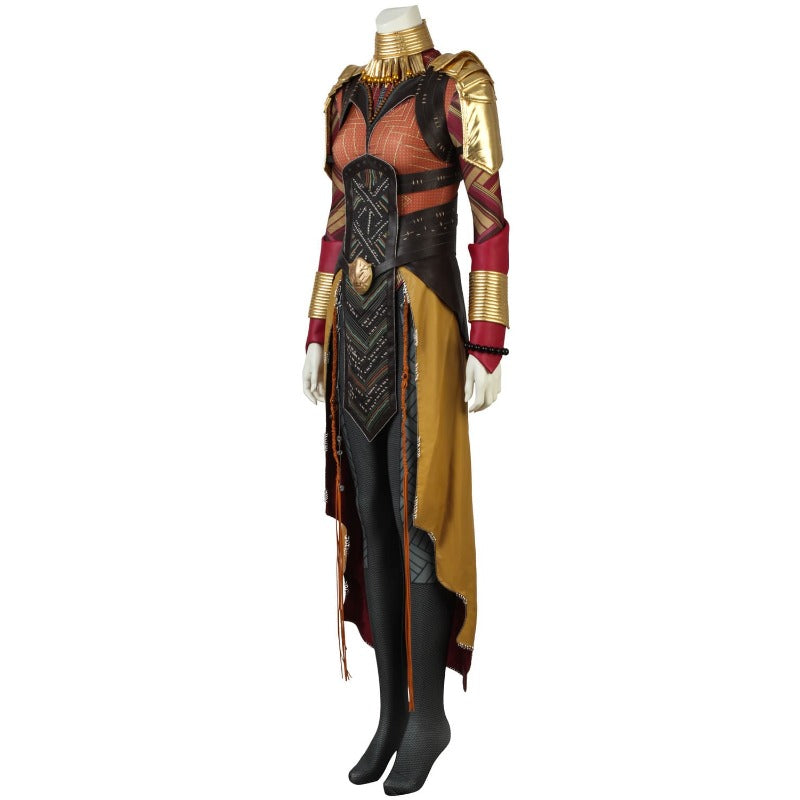 Halloweez Okoye Cosplay Costume for Women - Wakanda Inspired Halloween Carnival Attire