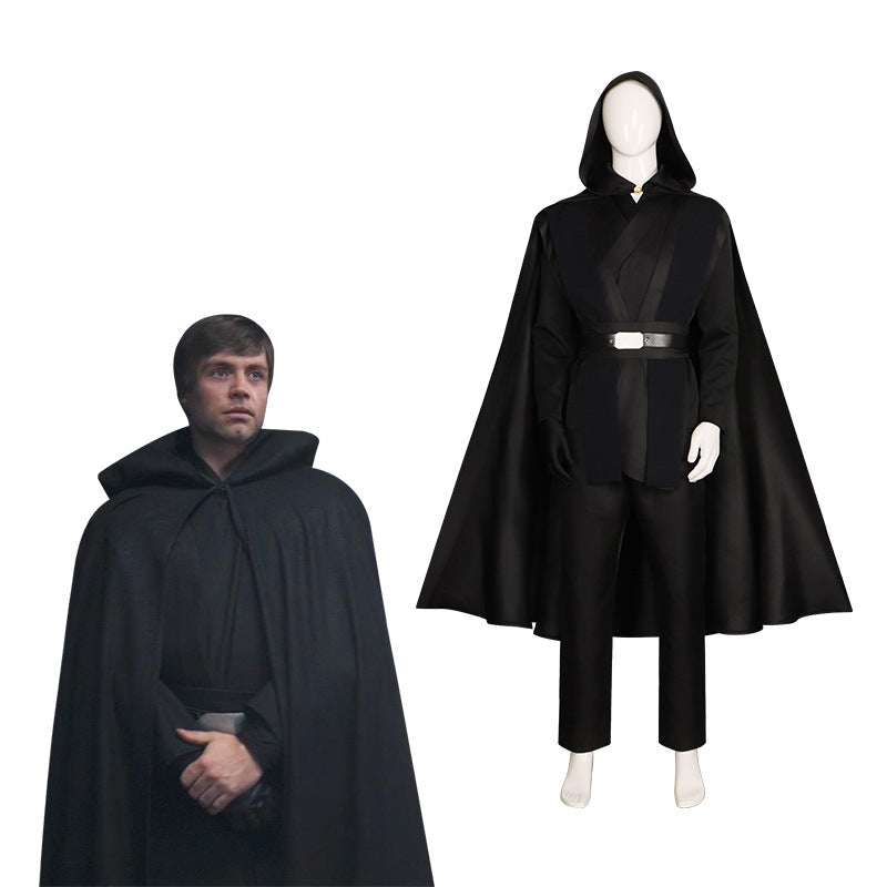 Star Wars Mandalorian Luke Skywalker Jedi Robe Cosplay Costume - Halloweez