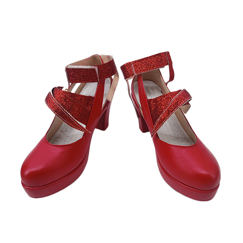 Re:Zero Rem Christmas Cosplay Shoes for Anime Conventions and Performances - Halloweez