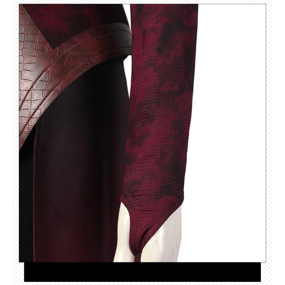 Scarlet Witch Wanda Darkhold Costume Doctor Strange Multiverse of Madness Cosplay Outfit for Halloween - Halloweez