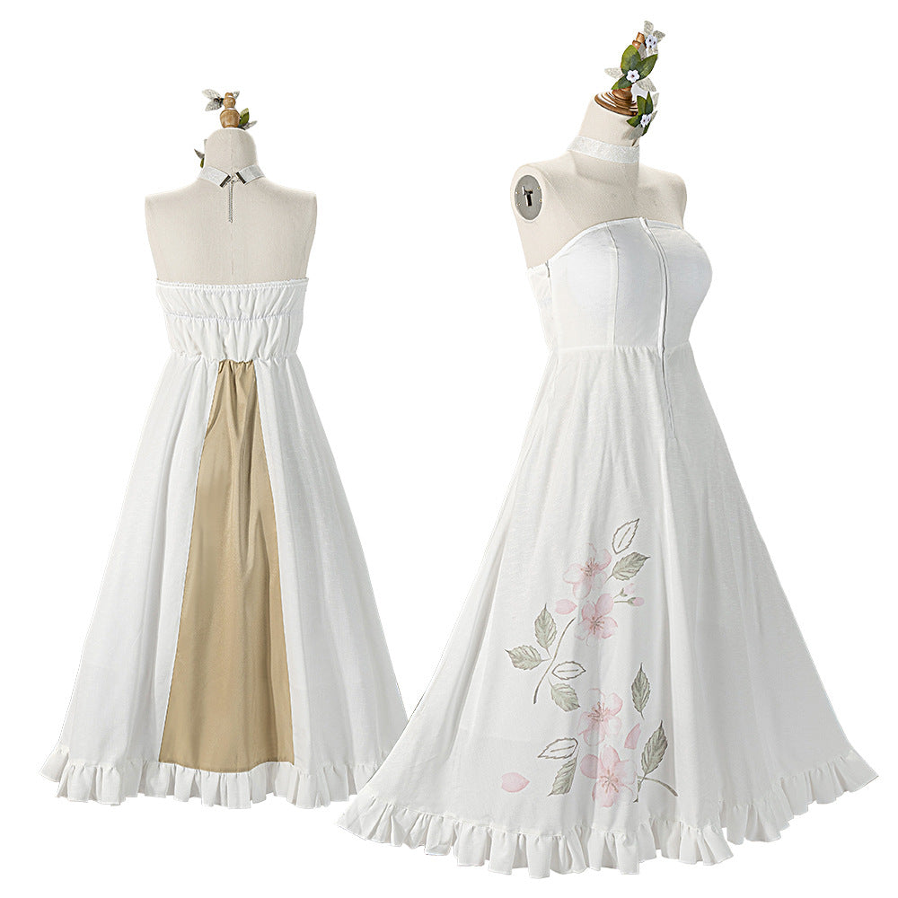 World Project Higashi Shigure Ena 2D Cos Anime Game Costume Women's Dress Set - Halloweez