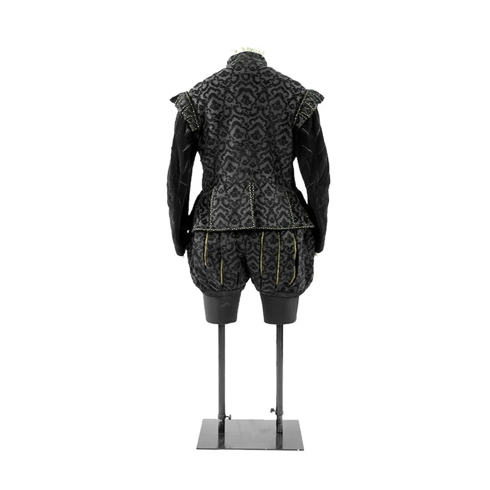 Medieval Knight King Costume - Black Noble Uniform Suit for Men | Renaissance Cosplay by Halloweez - Halloweez