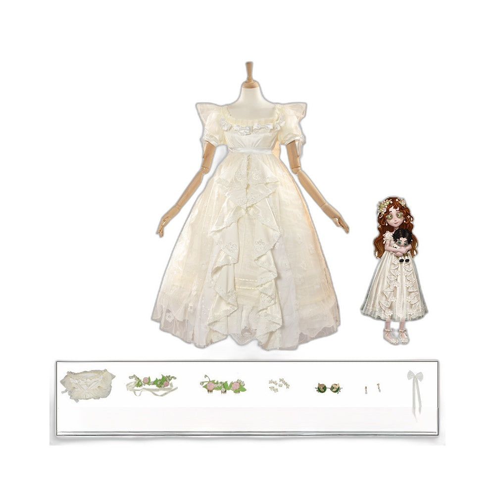 Fifth Personality Little Girl Eurydice Cosplay Costume Anniversary Rare Full Set Women - Halloweez