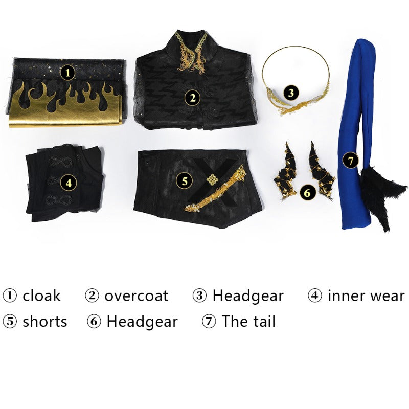 Halloweez Arknights Ambience Synesthesia Cosplay Costume - Standard Size Exclusive
