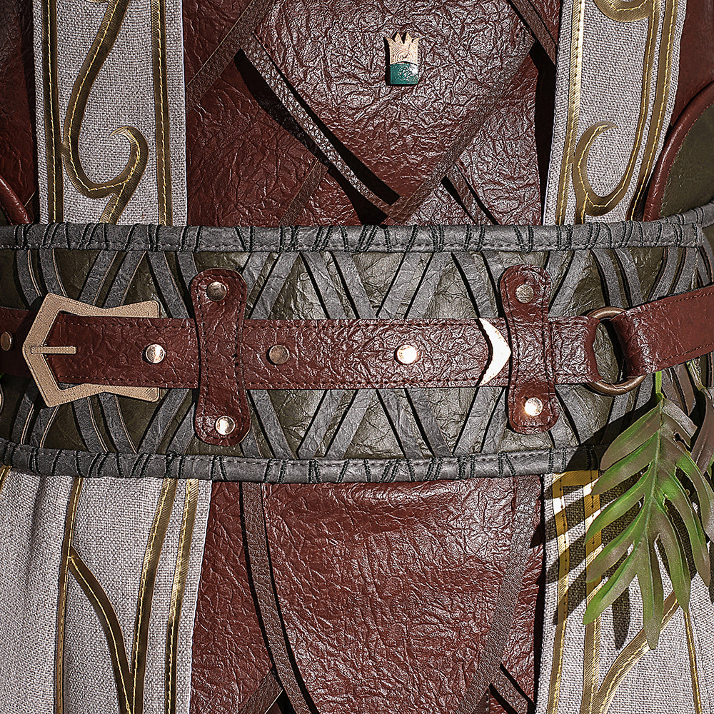 Baldur's Gate 3 Halsin Cosplay Costume | Deluxe Edition Druid Outfit for Men | Game Accurate Custom Made Set - Halloweez