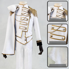 Blue Lock Mikage Reo Angel White Uniform Cosplay Costume